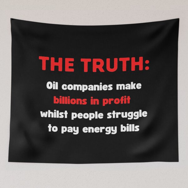 Item preview, Big Oil Profits - Corporate Greed designed and sold by WritetheWrongs.