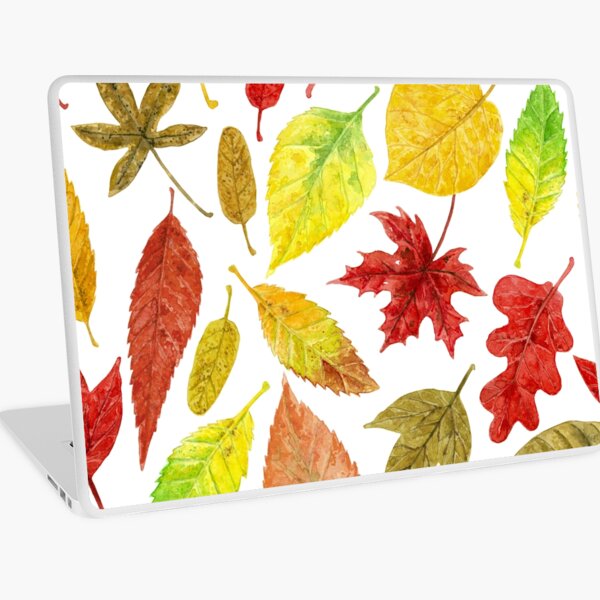 Item preview, Autumn leaves watercolor white designed and sold by Katerina Mitkova Kirilova.