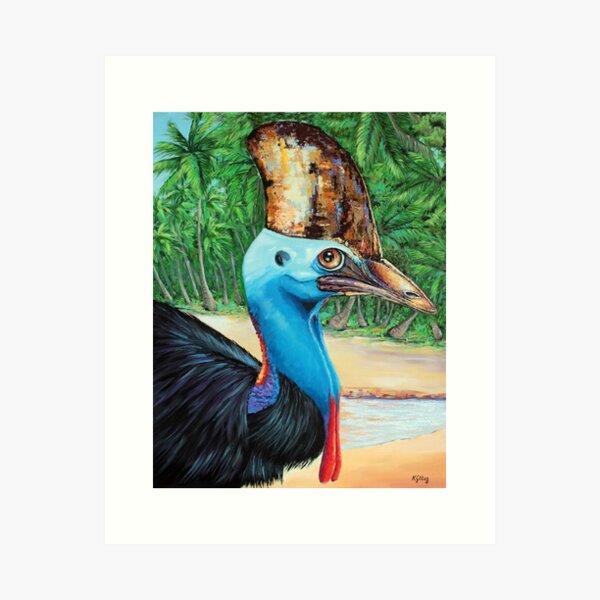 Cassowary at Mission Beach Art Print