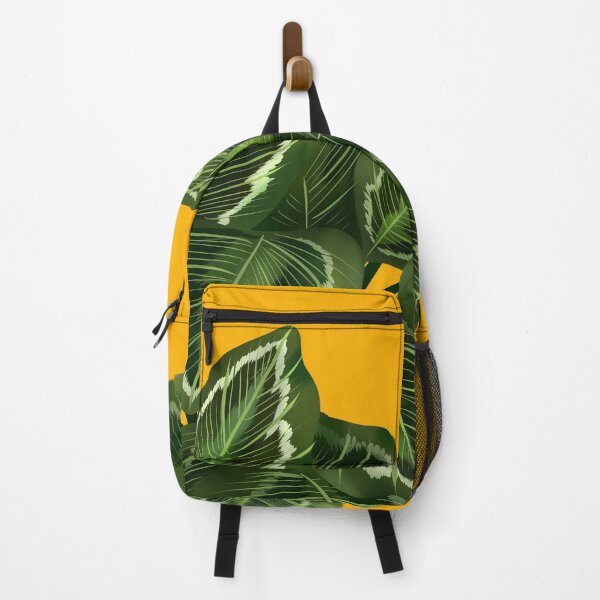 Item preview, Calathea Marion Illustration On Dark Yellow designed and sold by Ana Moguš.