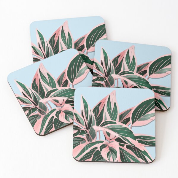 Item preview, Calathea Triostar Illustration On Pink designed and sold by Ana Moguš.