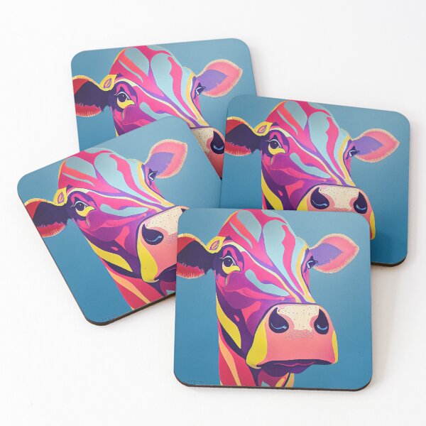 Item preview, colorful cows designed and sold by Aliveforfun.