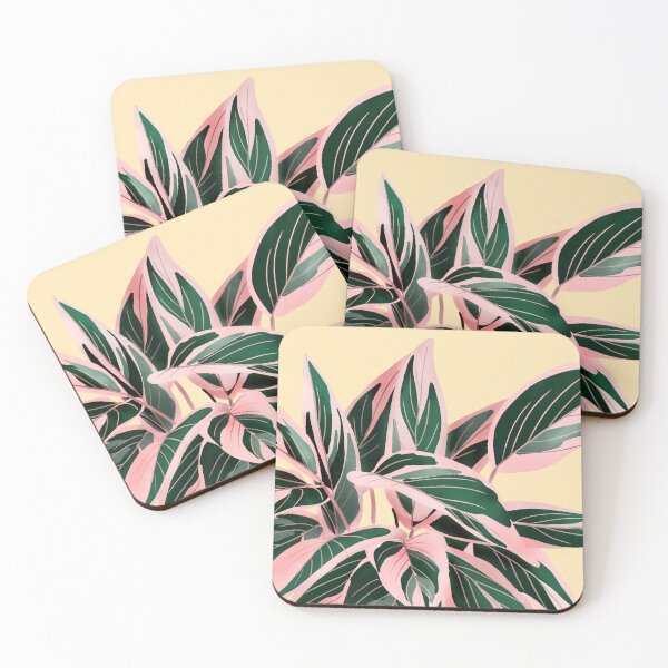 Item preview, Calathea Triostar Illustration On Yellow designed and sold by Ana Moguš.