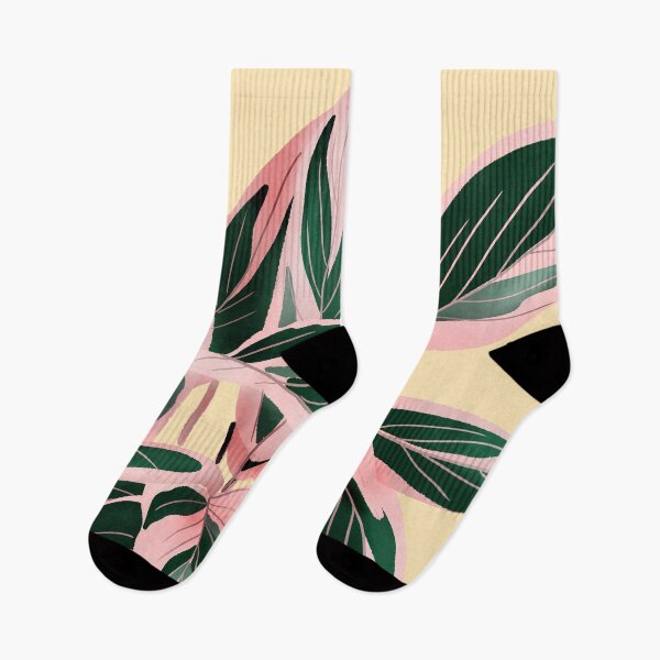 Item preview, Calathea Triostar Illustration On Yellow designed and sold by Ana Moguš.