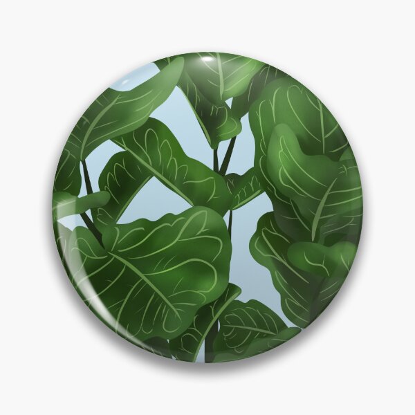Item preview, Fiddle Leaf Fig Illustration On Blue designed and sold by Ana Moguš.