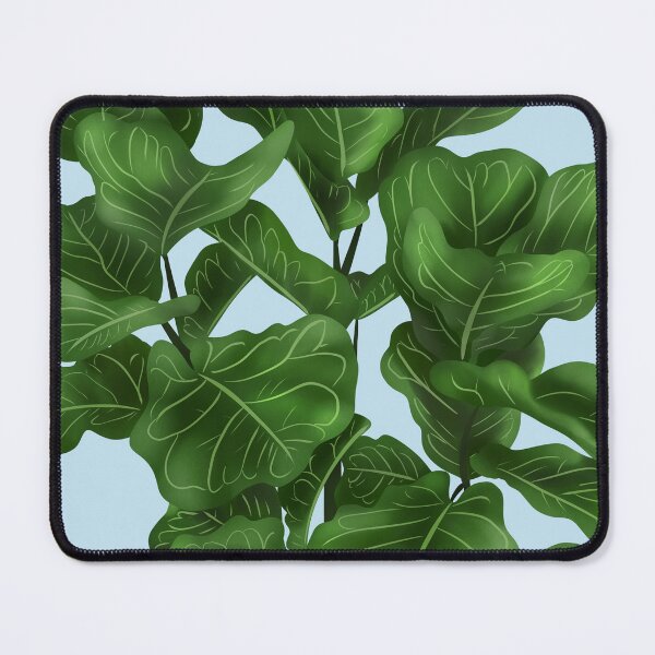 Item preview, Fiddle Leaf Fig Illustration On Blue designed and sold by Ana Moguš.