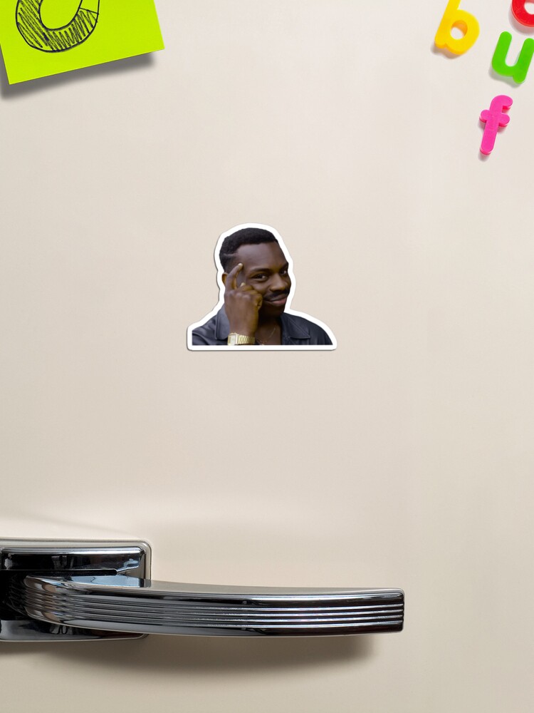 Thinking Black Guy Meme Roll Safe, the Guy-Tapping-Head Meme, | Sticker