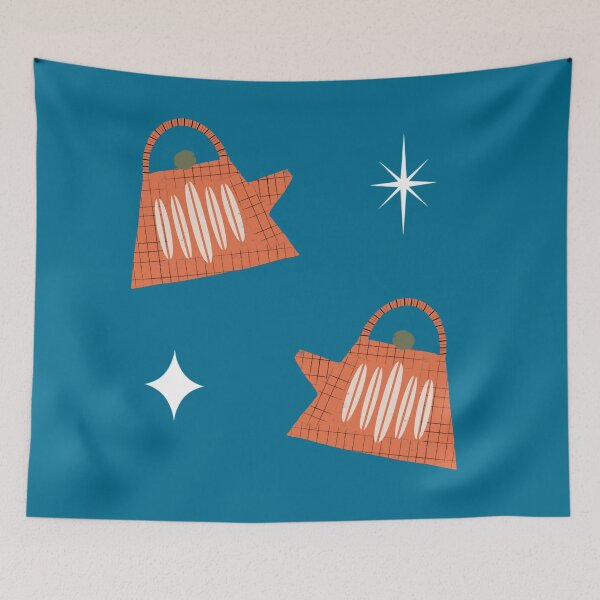 Item preview, Retro Tea Pot Blue designed and sold by susycosta.
