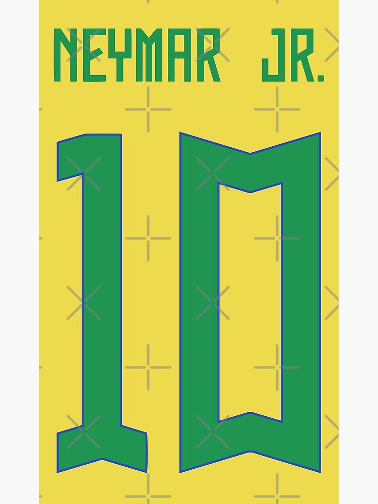 Camiseta Neymar Junior Brasil, Póster Fotográfico, Impresión