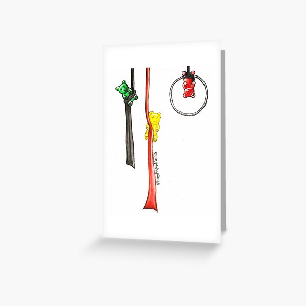 Gummy Circus Candy Bears Greeting Card