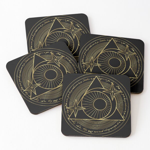Item preview, Moon and Stars Golden Line Magic Circle  designed and sold by Saanis.