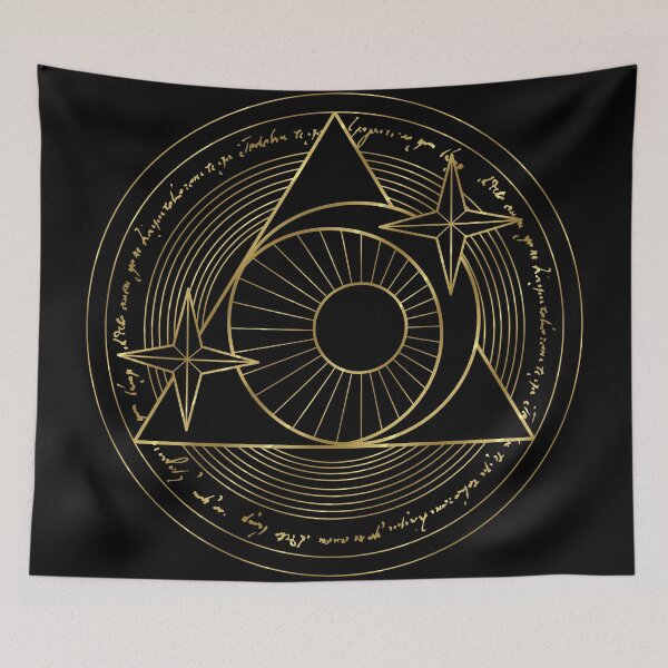 Item preview, Moon and Stars Golden Line Magic Circle  designed and sold by Saanis.