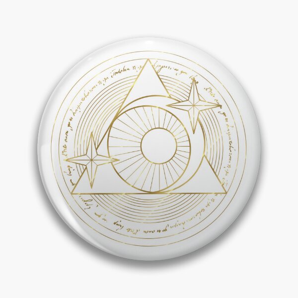 Item preview, Moon and Stars Golden Line Magic Circle on White designed and sold by Saanis.