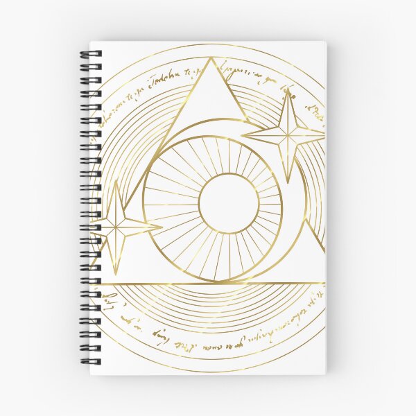 Item preview, Moon and Stars Golden Line Magic Circle on White designed and sold by Saanis.
