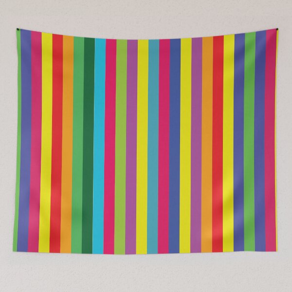 Item preview, Rainbow Vertical Striped - Disco 70 Party designed and sold by SunnyBrand.