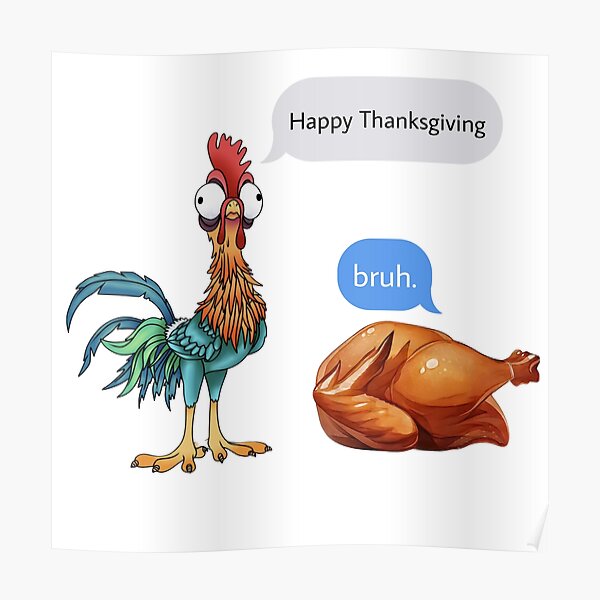 "Chicken vs Turkey" Poster for Sale by MandMco Redbubble