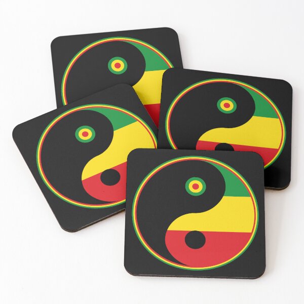 Item preview, Rasta Yin Yang Tao Symbol designed and sold by designandclouds.