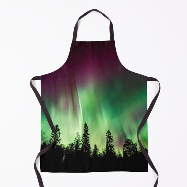 Item preview, BEAUTIFUL GREEN NORTHERN LIGHTS IN THE WOODS designed and sold by MJ96-PRO.
