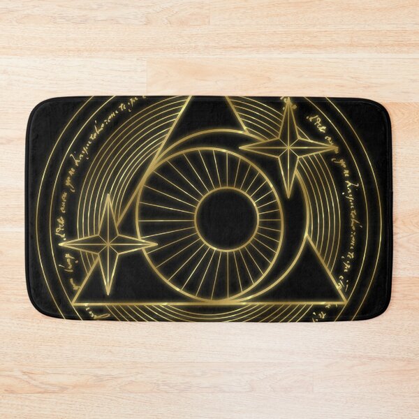 Item preview, Glowing Moon and Stars Golden Line Magic Circle  designed and sold by Saanis.