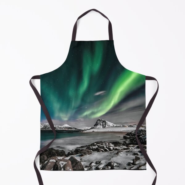 Item preview, GREEN NORTHERN LIGHTS OVER THE MOUNTAINS designed and sold by MJ96-PRO.
