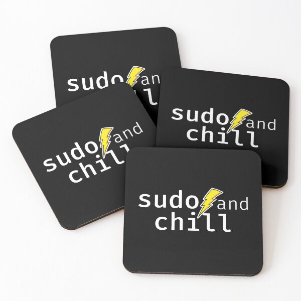 Item preview, sudo and chill. A funny design perfect for unix and linux users, sysadmins or anyone in IT support. designed and sold by robimerch.