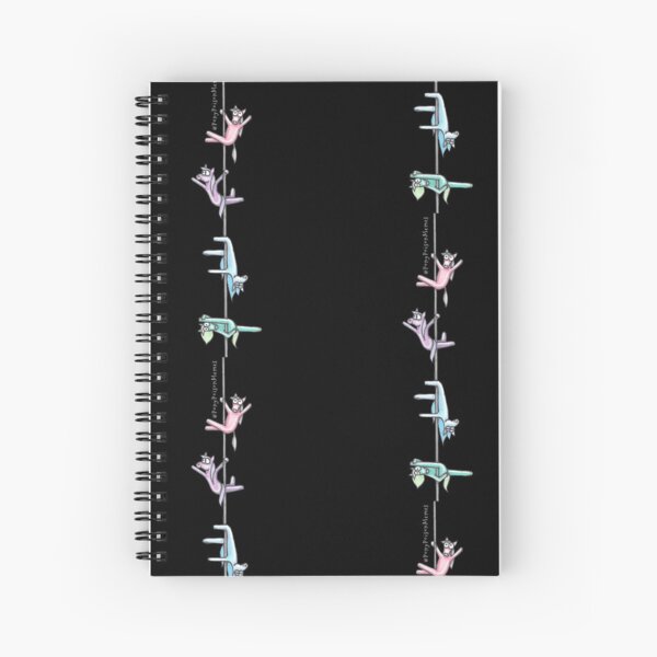 Pole Dancing Ponies (Version One) Spiral Notebook