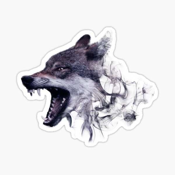 "Angry Wolf" Sticker for Sale by FurPett Redbubble