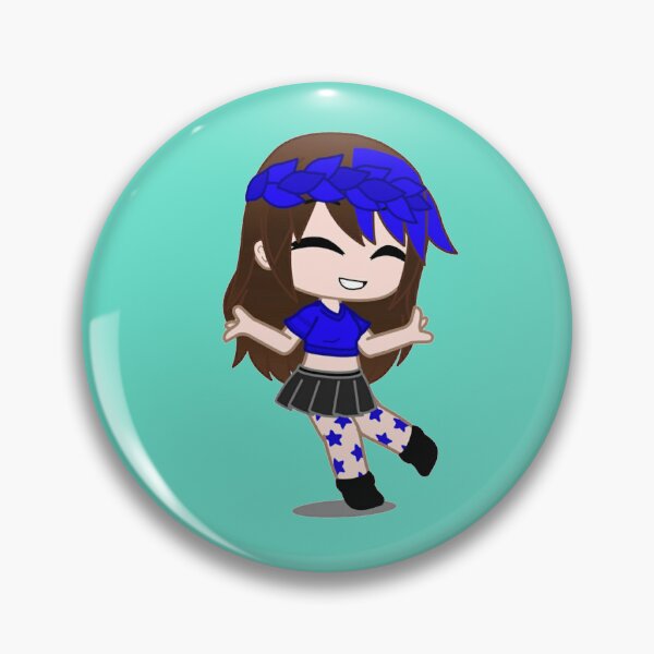 Item preview, Chica de Gacha club. Chica con estilo pop y falda. Chica Gacha con cinta de hojas en su cabello.. designed and sold by gachanime.
