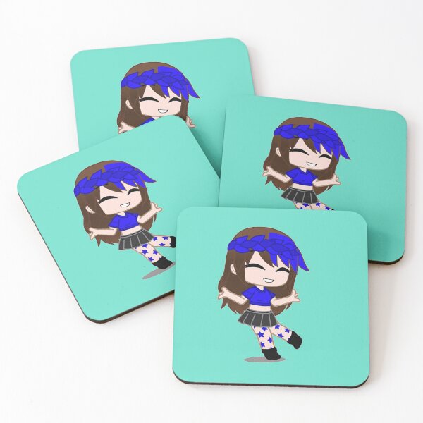 Item preview, Gacha club girl. Girl with pop style and skirt. Gacha girl with ribbon of leaves in her hair.. designed and sold by gachanime.