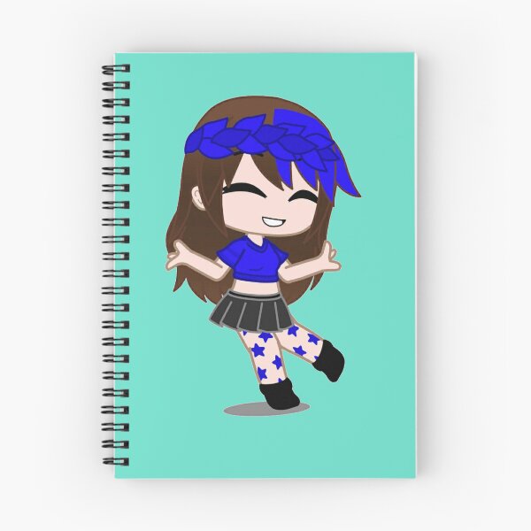 Item preview, Gacha club girl. Girl with pop style and skirt. Gacha girl with ribbon of leaves in her hair.. designed and sold by gachanime.