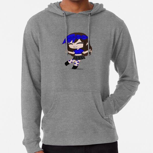 Gacha club girl. Girl with pop style and sweatshirt. Gacha girl