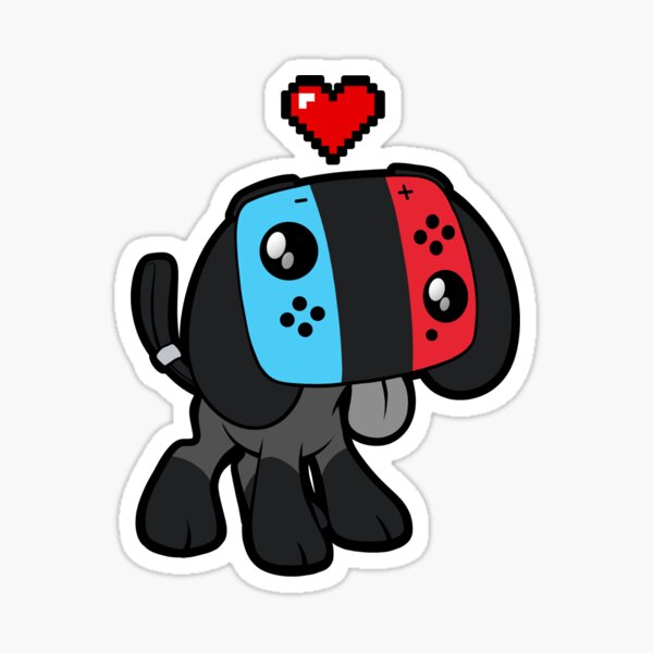 Switch Pup ~ Red & Blue Sticker