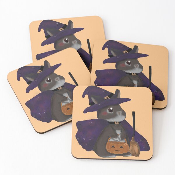 Item preview, Bunny Little Witch left _ Bunniesmee Halloween Edition  designed and sold by bunniesmee.