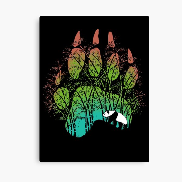 Panda track Canvas Print