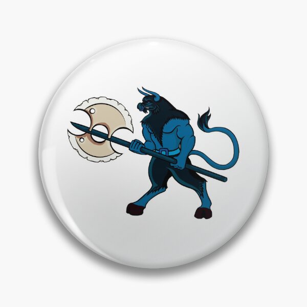 Item preview, Minotaur in blue designed and sold by BeccaDoodles.