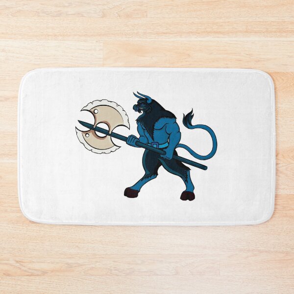 Item preview, Minotaur in blue designed and sold by BeccaDoodles.