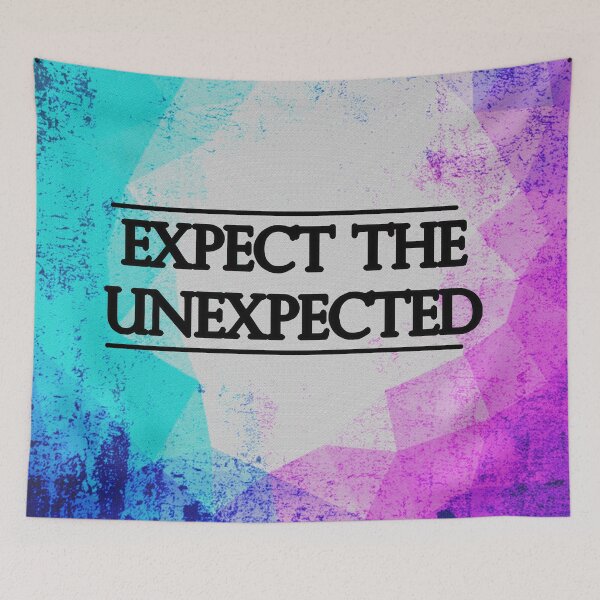 Item preview, Expect the Unexpected- Gradient Typography Design designed and sold by StylishTayla.