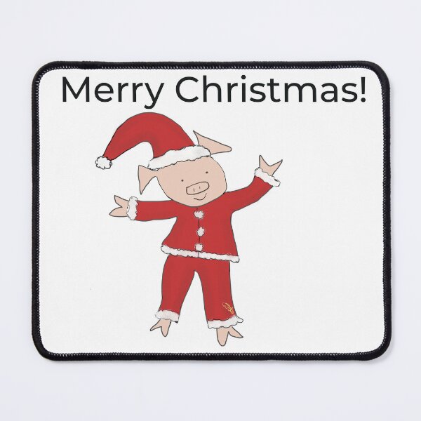 Item preview, Father Christmas, Santa Claus costume wearing cute pig. Merry Christmas! designed and sold by PiggingJapan.