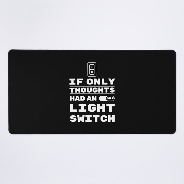 Item preview, If Only Thoughts Had An Off Switch. Life, Quote, Inspiration, Depression, Typography, Anxiety, Random. designed and sold by Salmaniix.