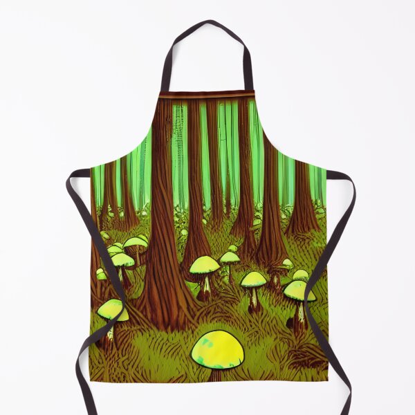 Item preview, Mushroom Forest Woodcut, Ai Generated Art designed and sold by ACC .