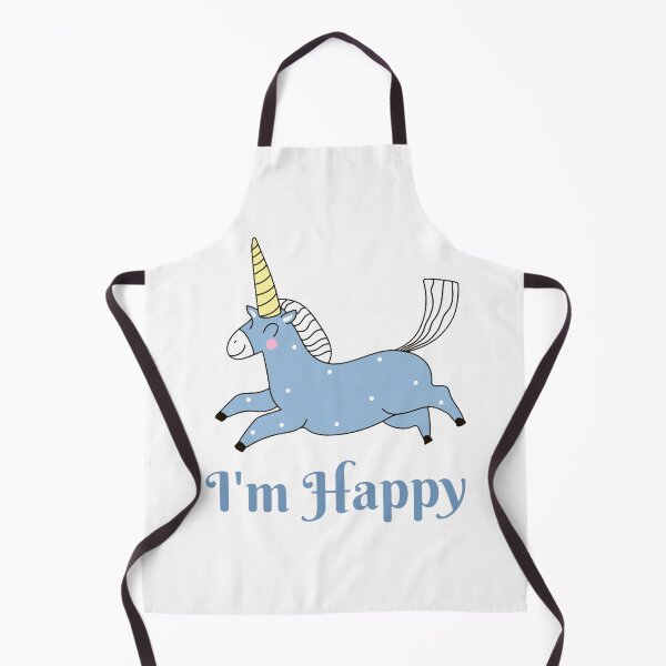 Item preview, Happy Blue Unicorn, I'm Happy design designed and sold by Dven-Clothes.