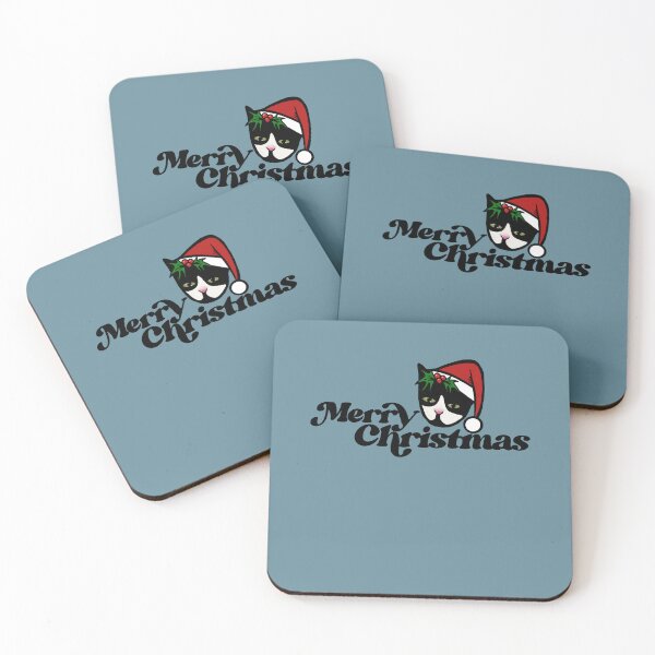 Item preview, Merry Christmas Tuxie Cat designed and sold by FrictionMaxxing.