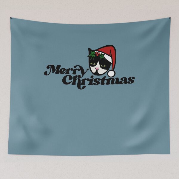 Item preview, Merry Christmas Tuxie Cat designed and sold by FrictionMaxxing.