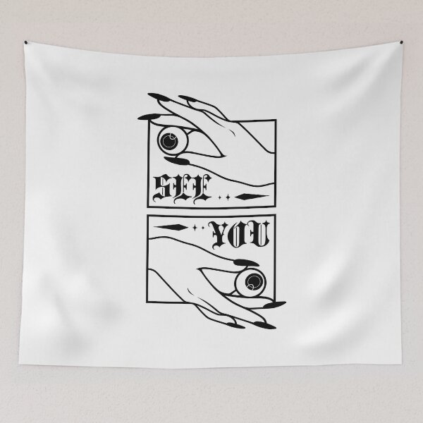 Item preview, See You (Black Line Art) designed and sold by ObsidianDaz.