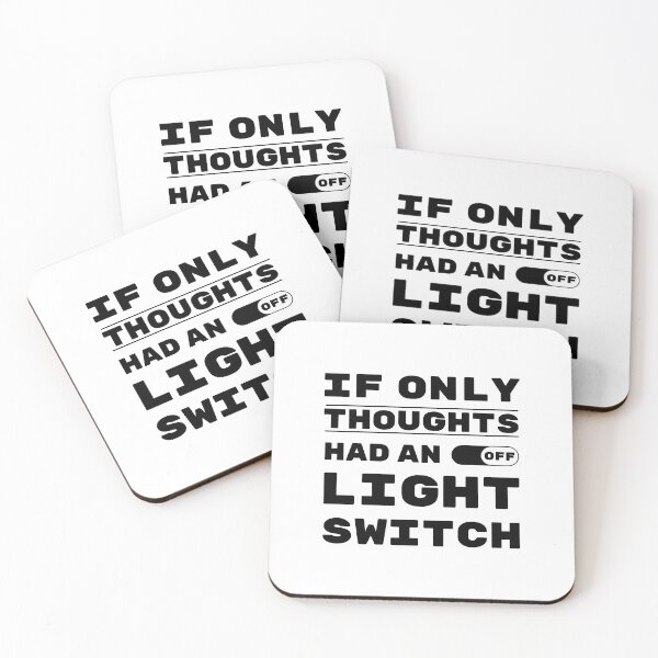 Item preview, If Only Thoughts Had An Off Switch. Life, Quote, Inspiration, Depression, Typography, Anxiety, Random. designed and sold by Salmaniix.