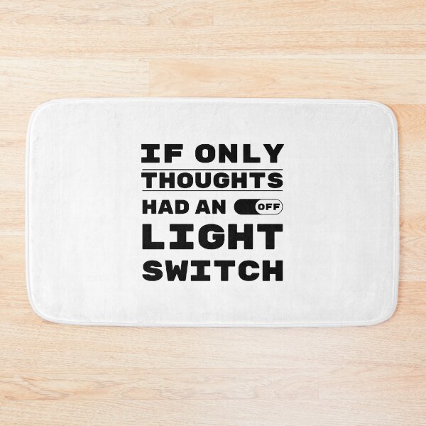 Item preview, If Only Thoughts Had An Off Switch. Life, Quote, Inspiration, Depression, Typography, Anxiety, Random. designed and sold by Salmaniix.