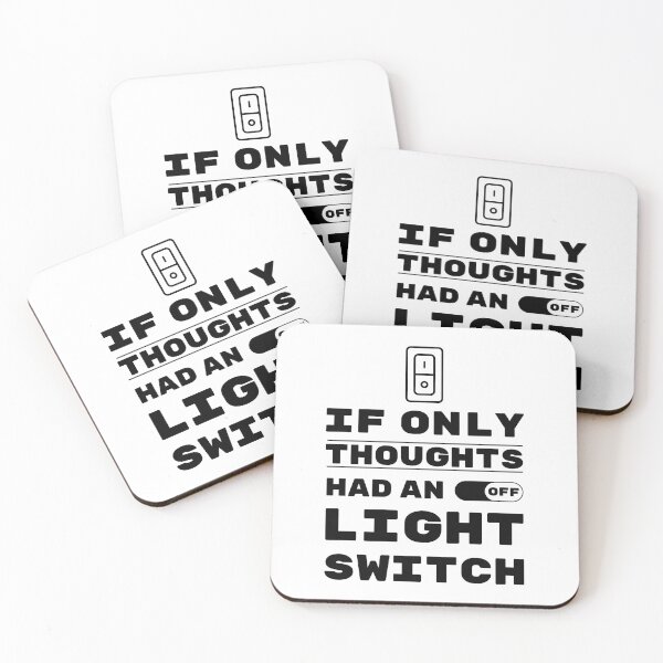 Item preview, If Only Thoughts Had An Off Switch. Life, Quote, Inspiration, Depression, Typography, Anxiety, Random. designed and sold by Salmaniix.