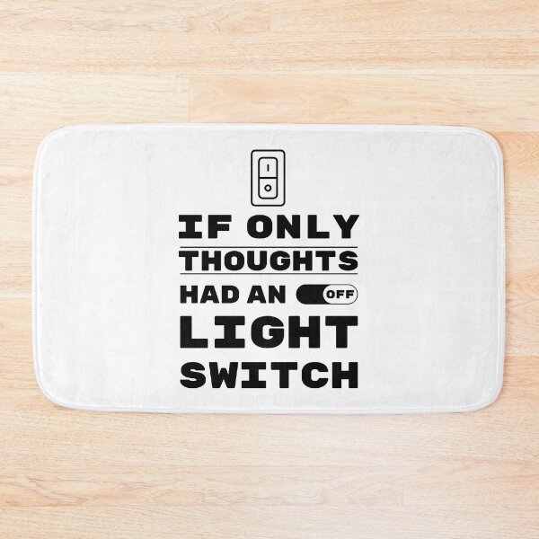 Item preview, If Only Thoughts Had An Off Switch. Life, Quote, Inspiration, Depression, Typography, Anxiety, Random. designed and sold by Salmaniix.