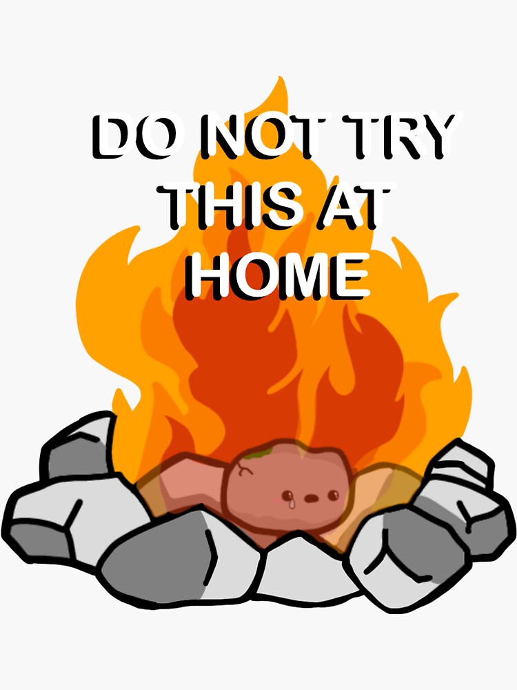 do-not-try-this-at-home-sticker-for-sale-by-sakiki-redbubble