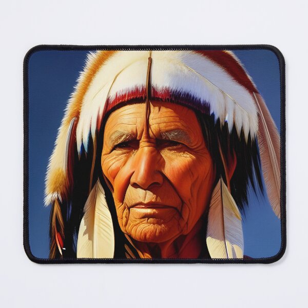 Item preview, Portrait of American Plains Indian designed and sold by Colin Bentham.